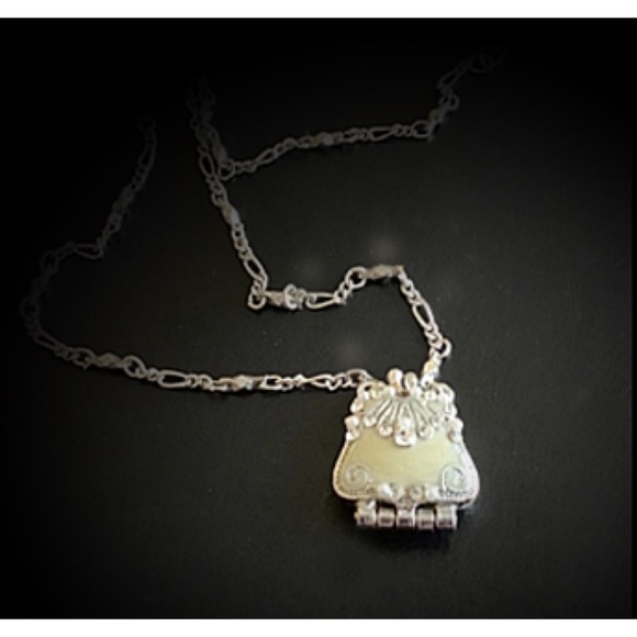 Jewelry - Enamel Handbag Locket Necklace